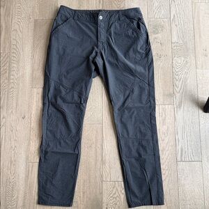 Kuhl Tapered Casual Black Charcoal Pants 36/34